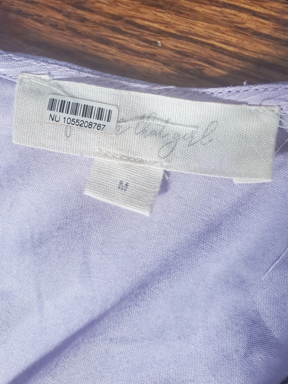 Anthropologie Let Me Be Femme Ruffled Lavender V-Neck Maxi Dress Size M - Picture 14 of 15